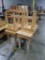 wooden tables
