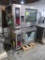BKI double stack convection ovens, bottom oven has broken glass
