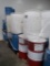 6) steel & 22 plastic barrels