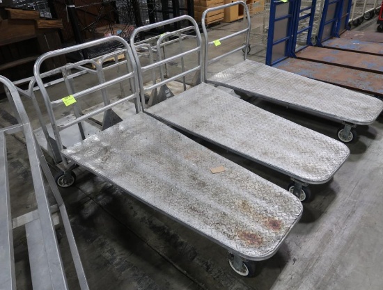 aluminum low flat carts