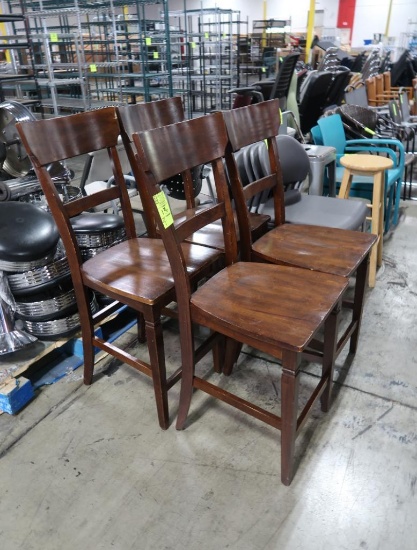 high wooden chairs