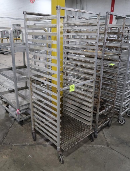 aluminum cooling rack, on casters