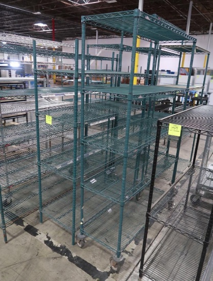 wire shelving units, epoxy coated