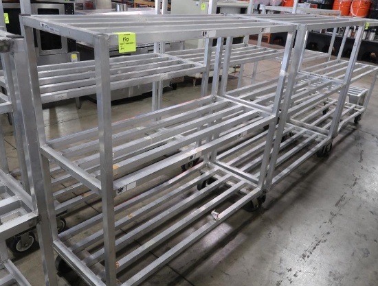 aluminum cooler racks, on casters