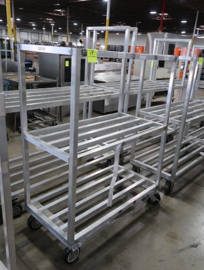 aluminum cooler rack, on casters
