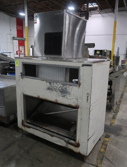 Hoshizaki ice maker w/ rough looking Follett ice bin