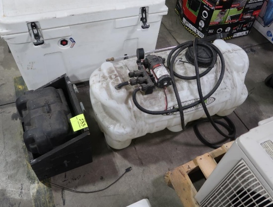 water pressure sprayer, 12v, w/ battery case