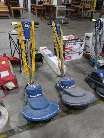 Powr-Flite floor buffers