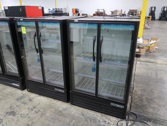 True 2) glass door refrigerated merchandisers