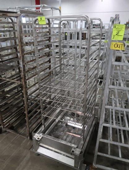 stainless wire tray rack, made to catch drips