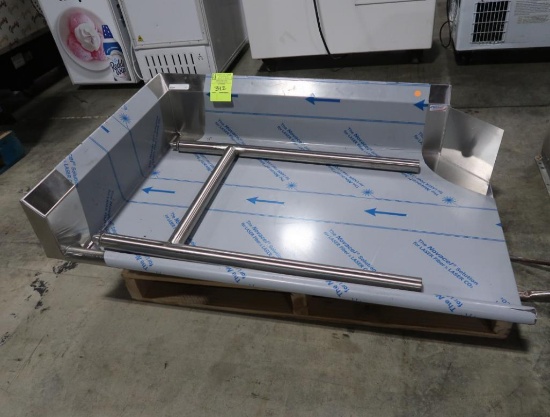post-dishwasher stainless table, new