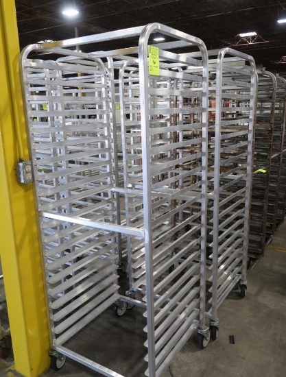 aluminum cooling racks, on casters