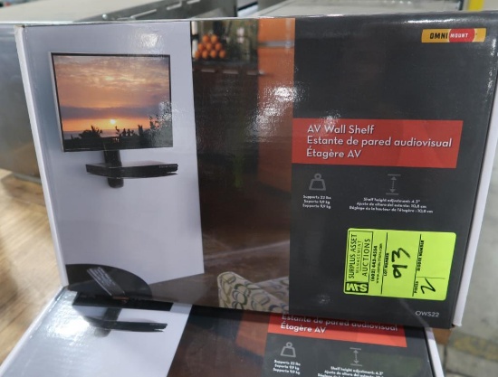 AV wall shelves