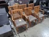 wooden chairs