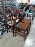 high wooden chairs