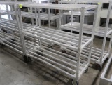 aluminum cooler rack, on casters