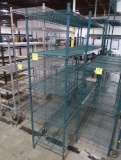 wire shelving unit, epoxy coated