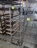 wire shelving unit, w/ casters
