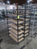 shelving units, steel frames & particle board shelves