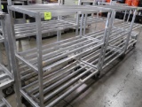 aluminum cooler racks, on casters
