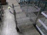 wire shelving stocking cart
