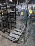 stocking cart w/ foldable side & bottom