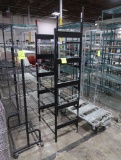 merchandising rack w/ fixed shelves