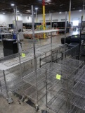 wire shelving unit, w/ casters
