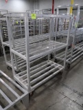 aluminum cooler rack, on casters