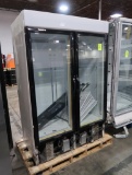 Hussmann 2-glass door frozen merchandiser, self-contained