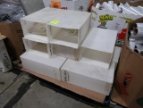 pallet of ingredients bins
