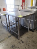 stainless table