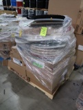 pallet of floor buffing pads & brushes