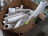 crate of rolls of plastic