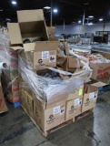 pallet of shopping cart wheels & Gatekeeper stops