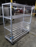 aluminum cooler rack, on casters