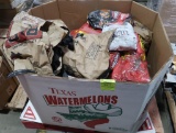 crate of charcoal briquets