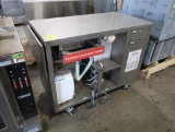 demo station w/ hand sink, water heater, reservoir & sump
