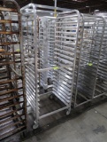 aluminum cooling rack, on casters