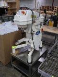 ABS 20 qt mixer on stainless table base