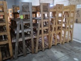 wooden merchandising racks