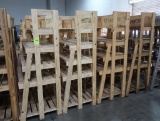 wooden merchandising racks