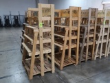 wooden merchandising racks