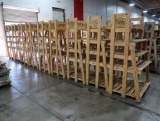 wooden merchandising racks