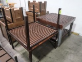 tables w/ slatted tops