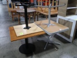 4) cafe tables