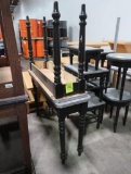 wooden tables w/ laminate tops