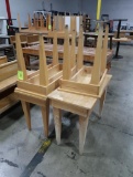 wooden tables