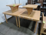 merchandising tables w/ raised center