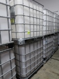 plastic containers in steel cages